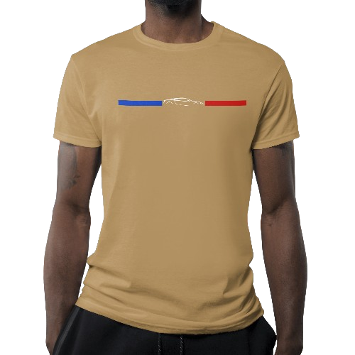 Camiseta Blue and Red Carro Preto