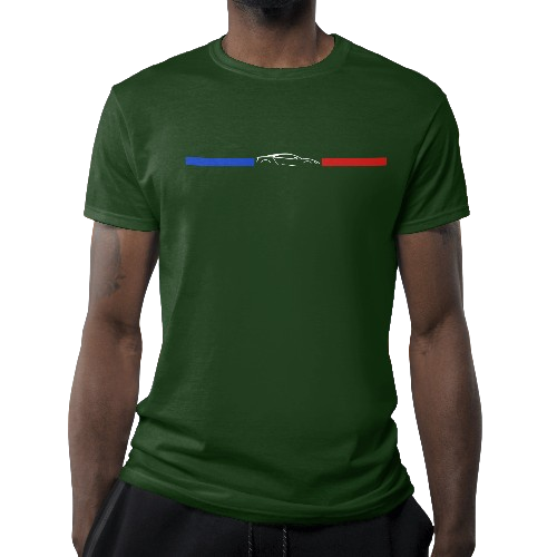 Camiseta Blue and Red Carro Preto