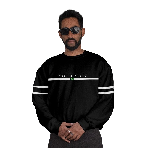 moletom carro preto bandeira do Brasil